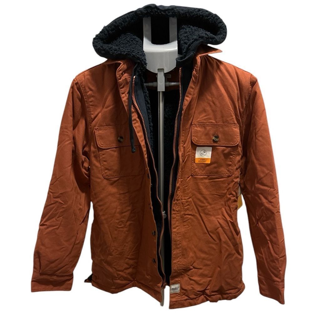 Eddie Bauer WORKWEAR GRUNT STYLE SHERPA LINED WITH HOOD JACKET C49